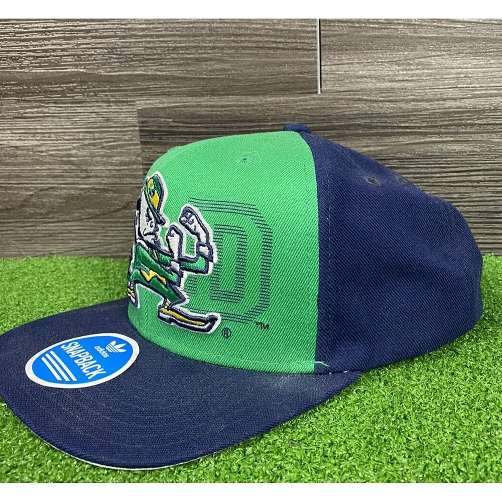 Adidas Classic Notre Dame Fighting Irish Leprechaun Logo Trucker Hat Cap